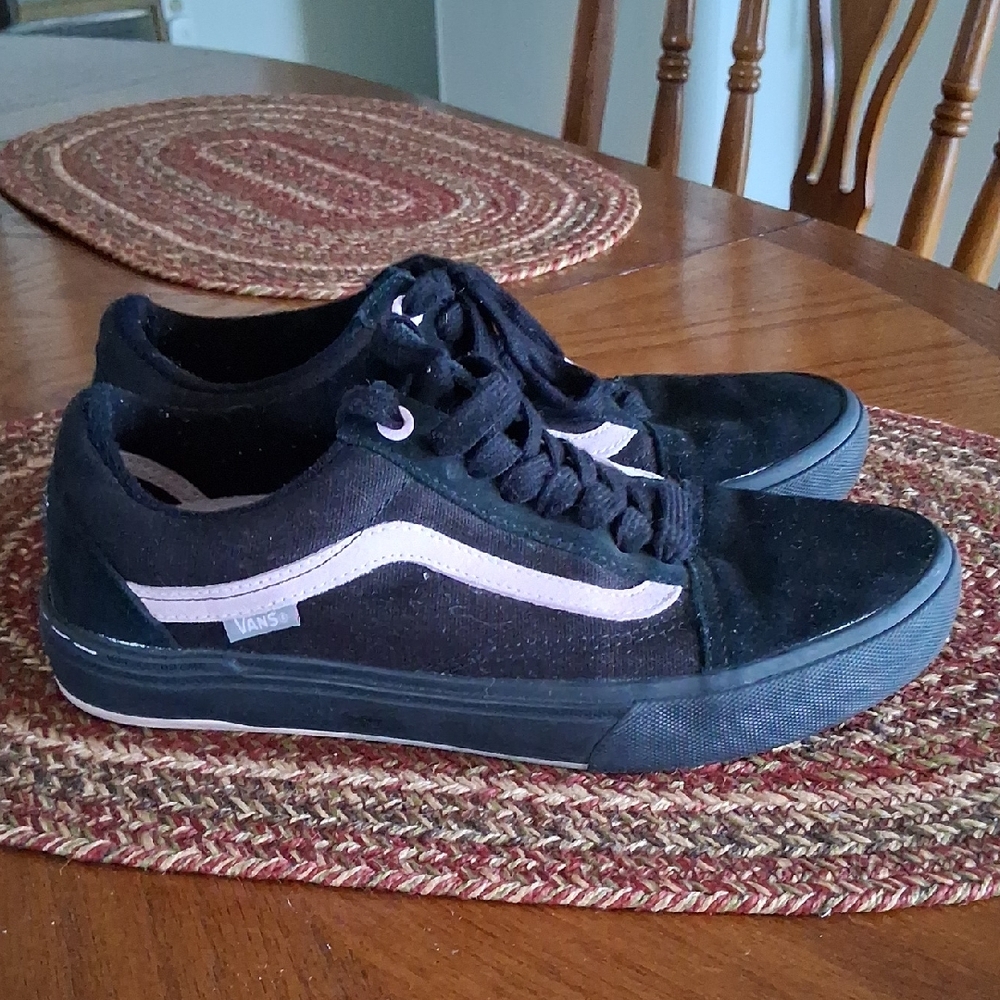 Vans Black and Light Pink Men's Sneakers